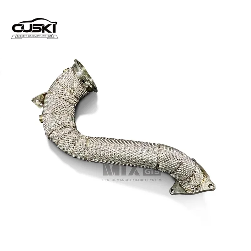 High quality Stainless Steel NO Cat exhaust downpipe For 2017-2022 Jaguar E-PACE 2.0T  Automotive Exhaust Modification