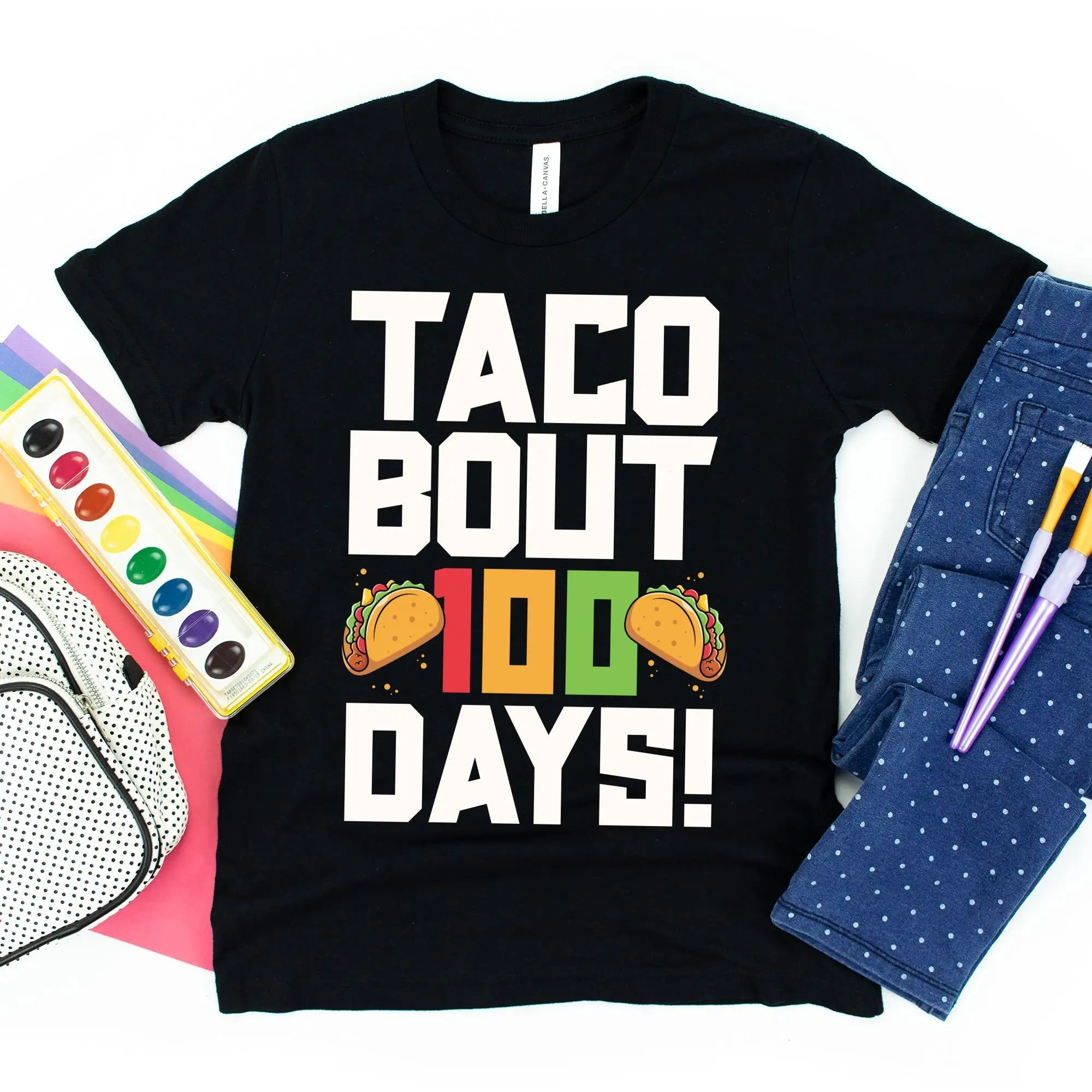 

Taco Bout 100 Days T Shirt 100th Day of School Boys Preschool Teacher