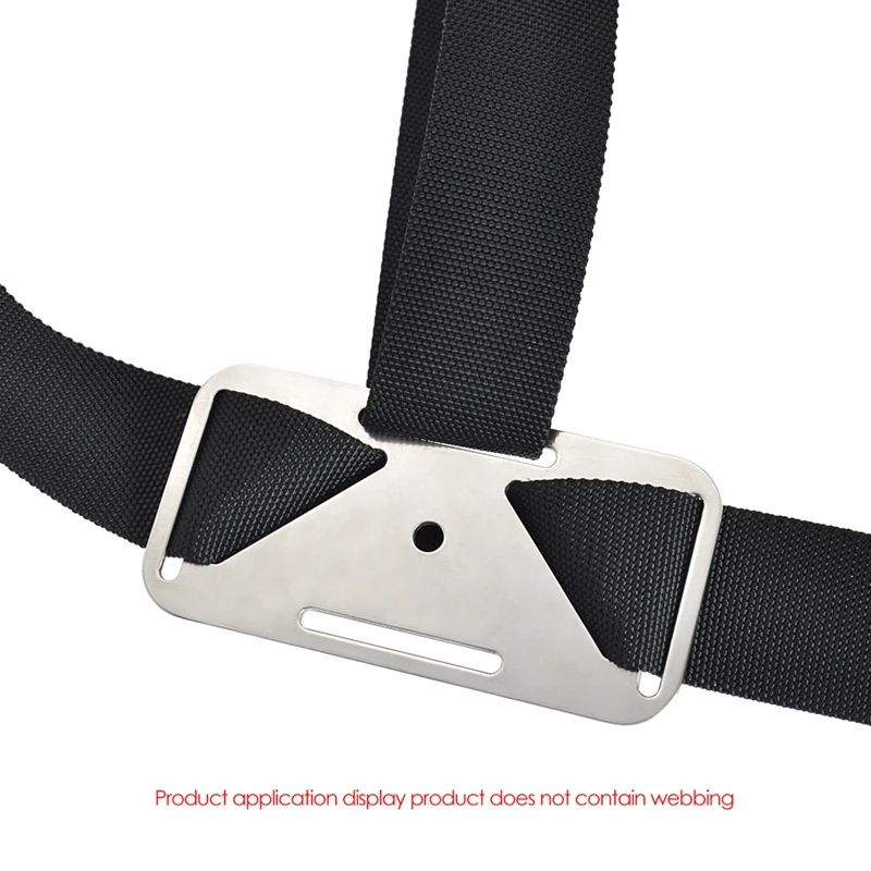 316 Stainless Steel Scuba Diving Sidemount Webbing Connecting Plate Diving Belt Webbing Strap Keeper BCD Accessories