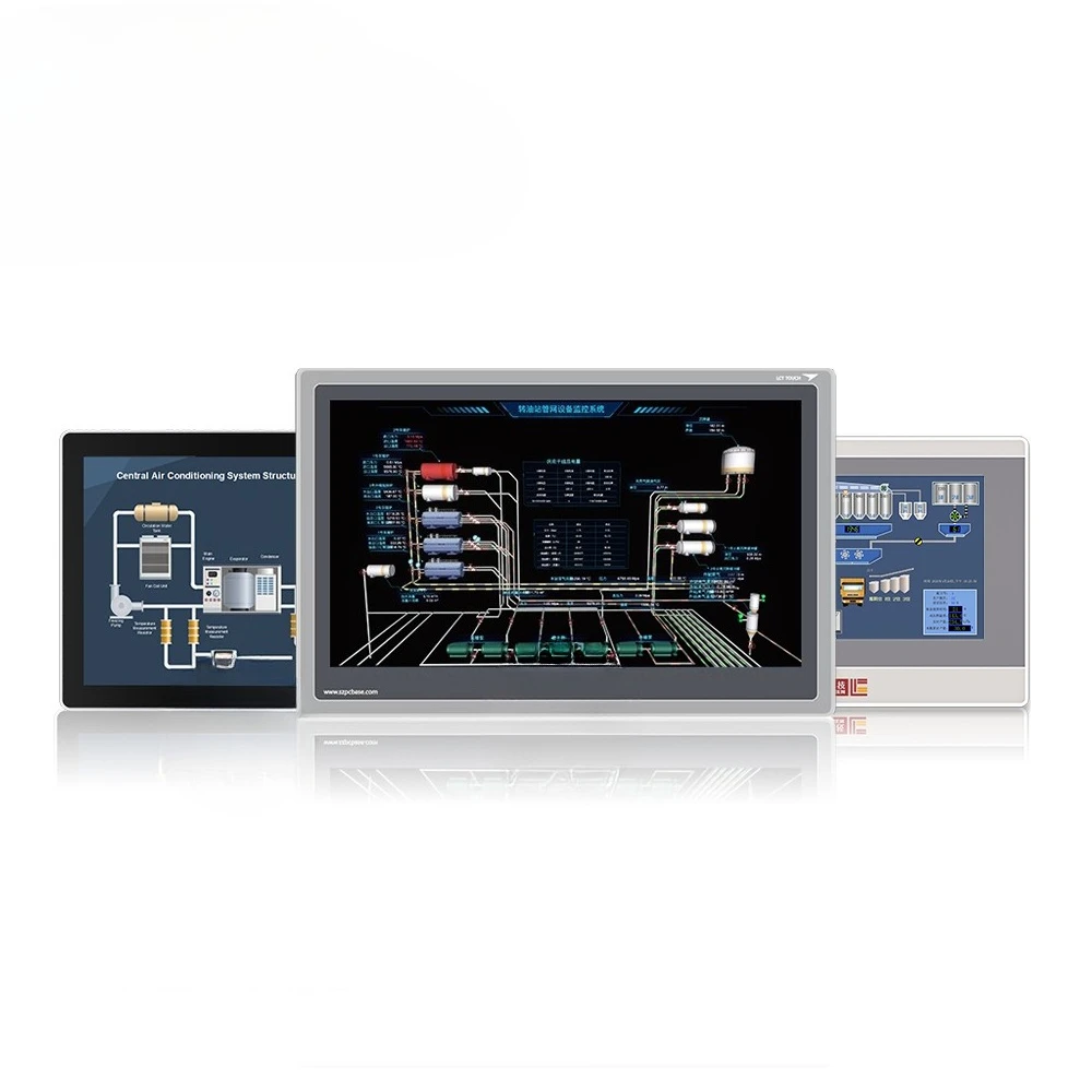 Oem Hmi Plc عرض واجهة الآلة البشرية 15.6 بوصة شاشة تعمل باللمس الصناعية #2