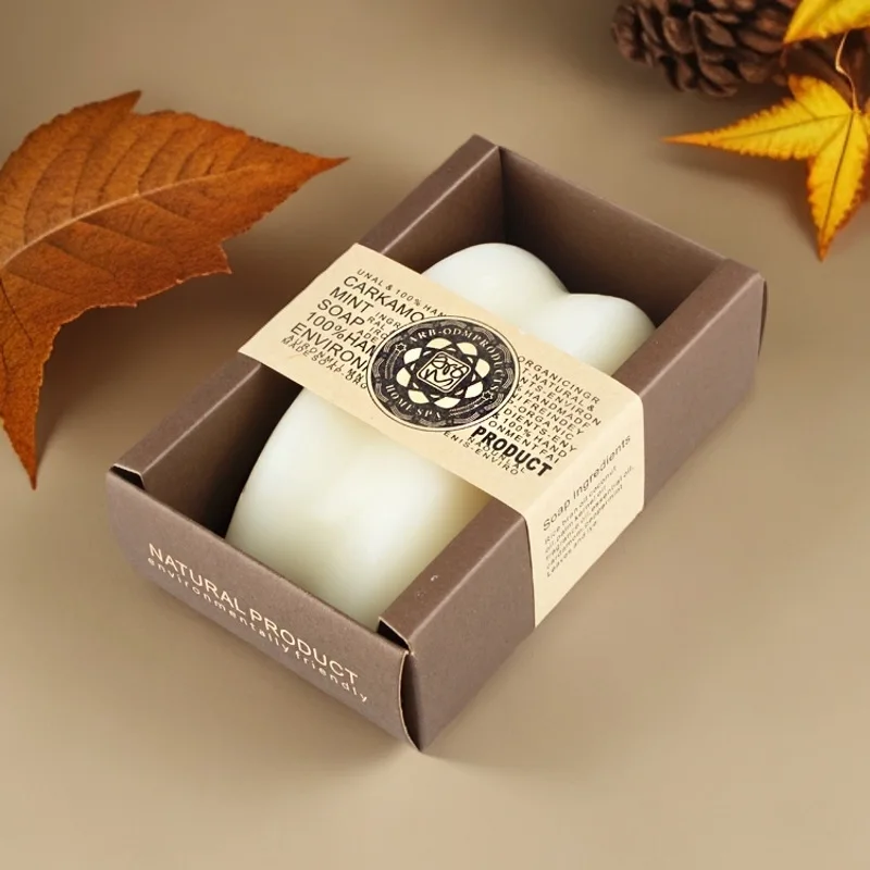 

Handcrafted Natural Soap 130g Eco - Friendly Packaging Suet Soap Oil Control Moisturizing Essential Oil Soap