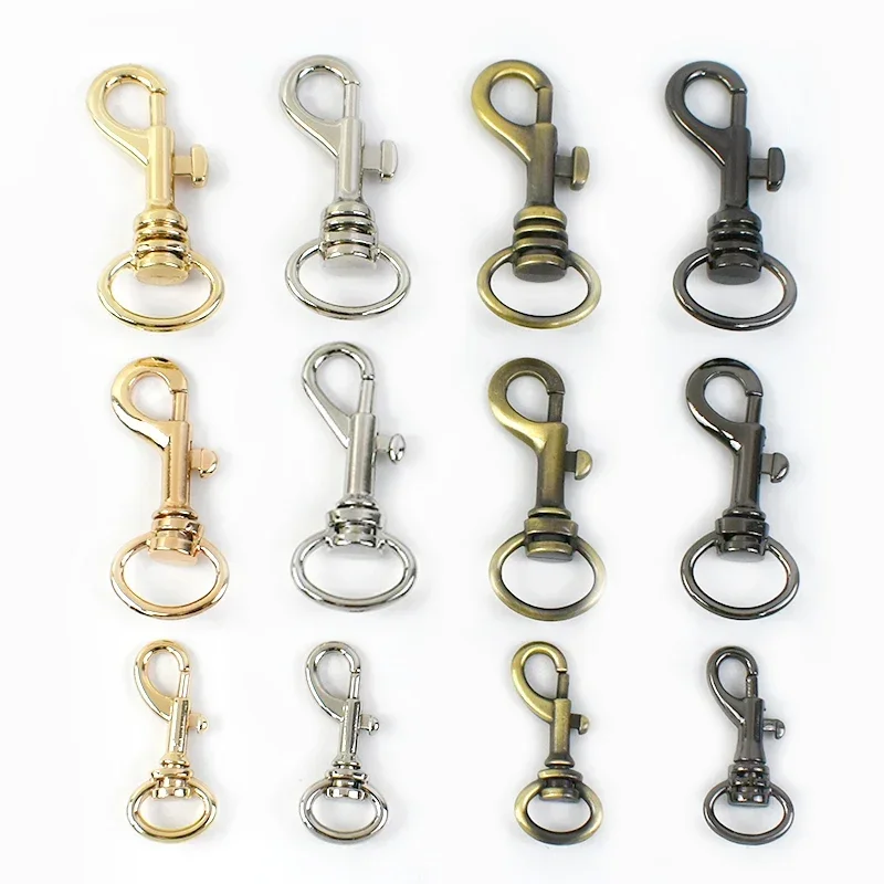 10/20Pcs Meetee 13-20mm Metal Lobster Buckle Bag Strap Snap Hook Webbing Keychain Slde Clip Clamp Dog Collar Carabiner Clasp