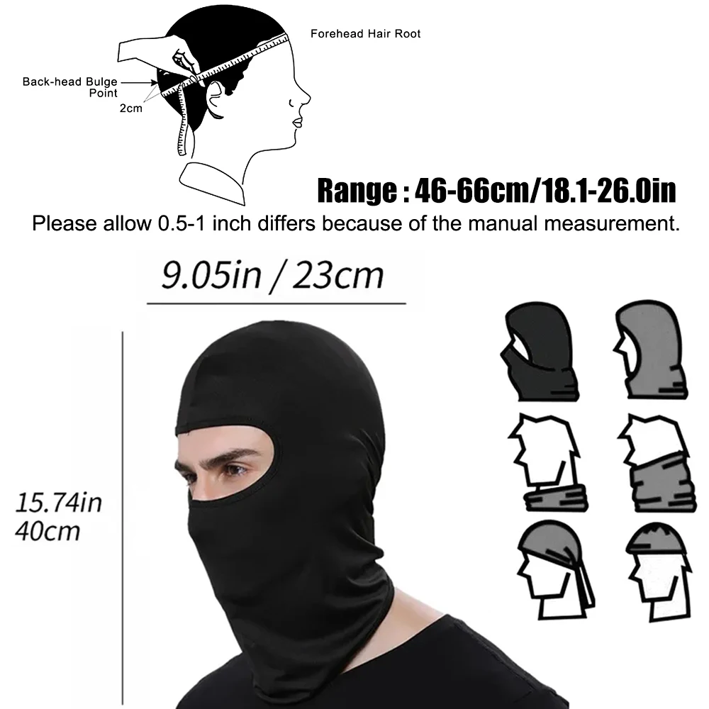 Herren Rad mütze Sturmhaube Voll gesicht Ski maske Kapuze Wandern Camping Jagd taktische Airsoft Mütze Fahrrad Hüte Hals Gamasche