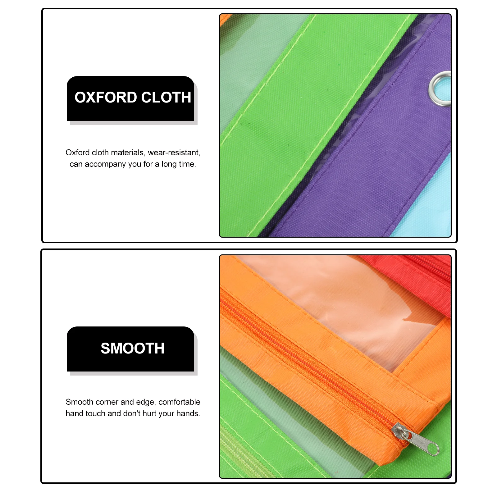 Pen Bag Binder Pencil Three-hole File and Oxford Cloth Air-eye Office B5 Stationery Large Capacity Storage 5pcs/bag Case Holder