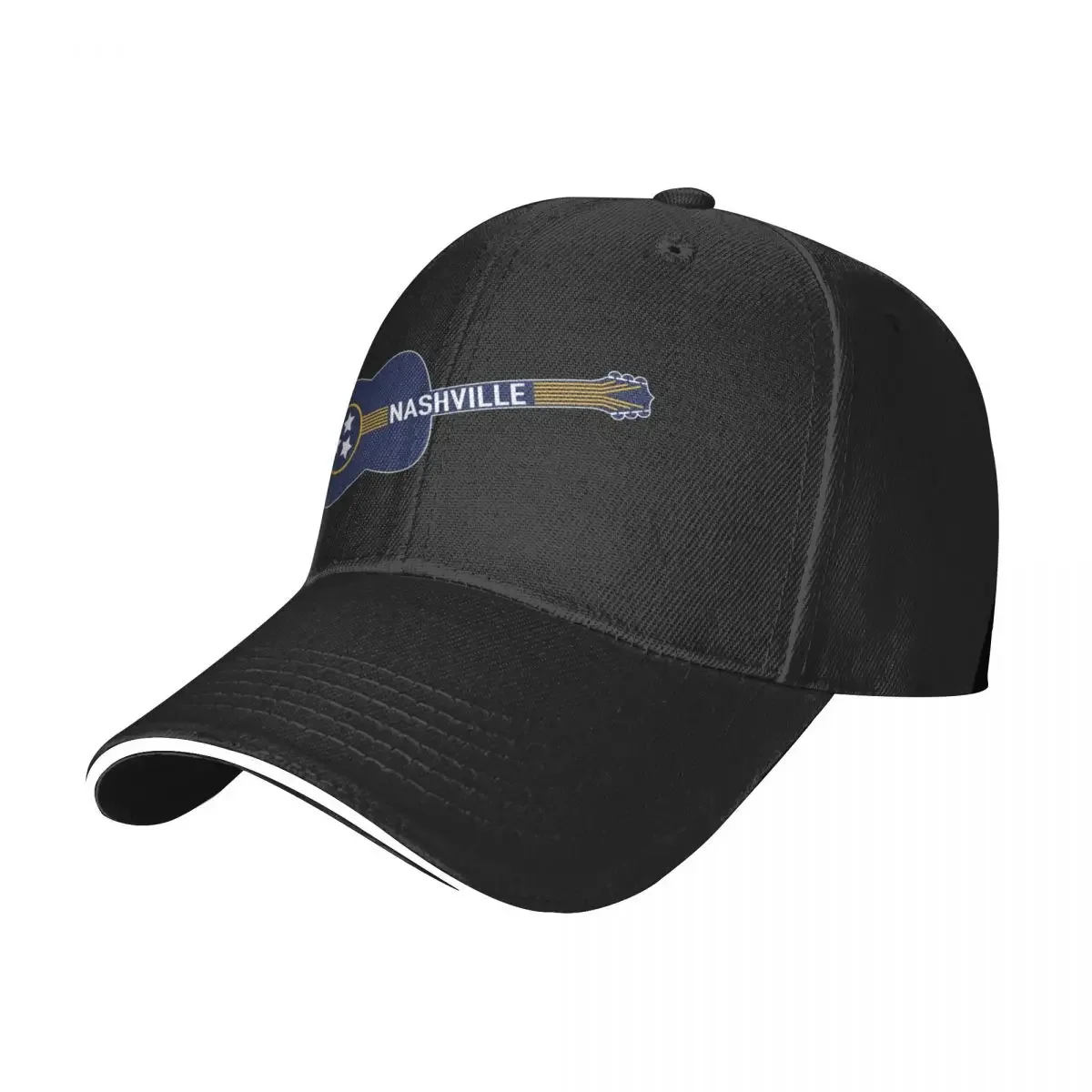 หมวกเบสบอล Nashville Guitarcap สำหรับผู้ชาย, หมวกคอสเพลย์รักบี้หมวกบอลสุดหรูสำหรับผู้หญิง