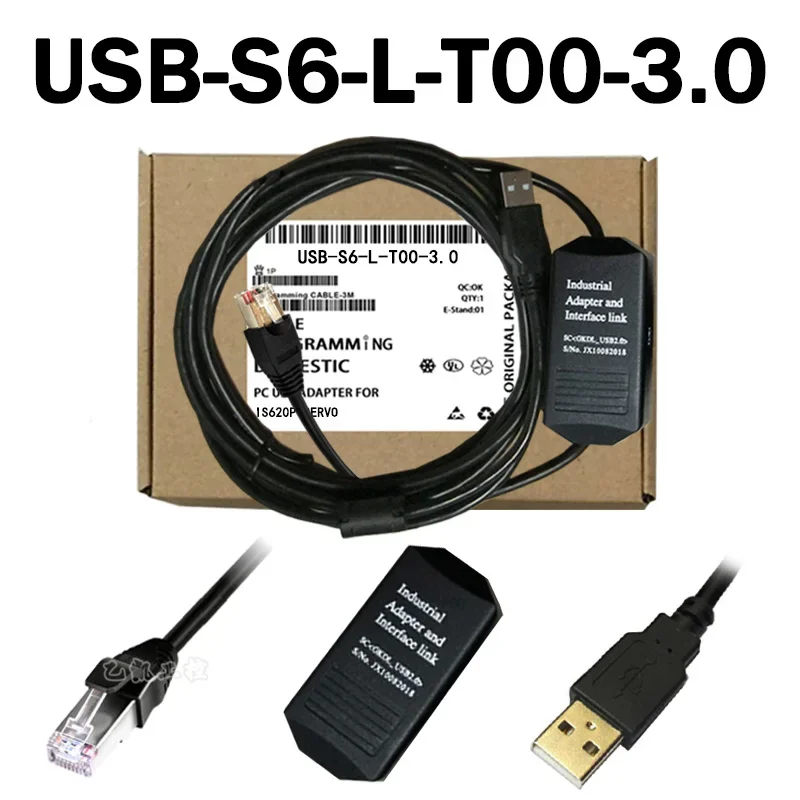 

US-S6-l-T00-3.0 For Innovance IS620P series servo CN3 Port Debugging Downloading Data Line RS232 Port Communication Cable