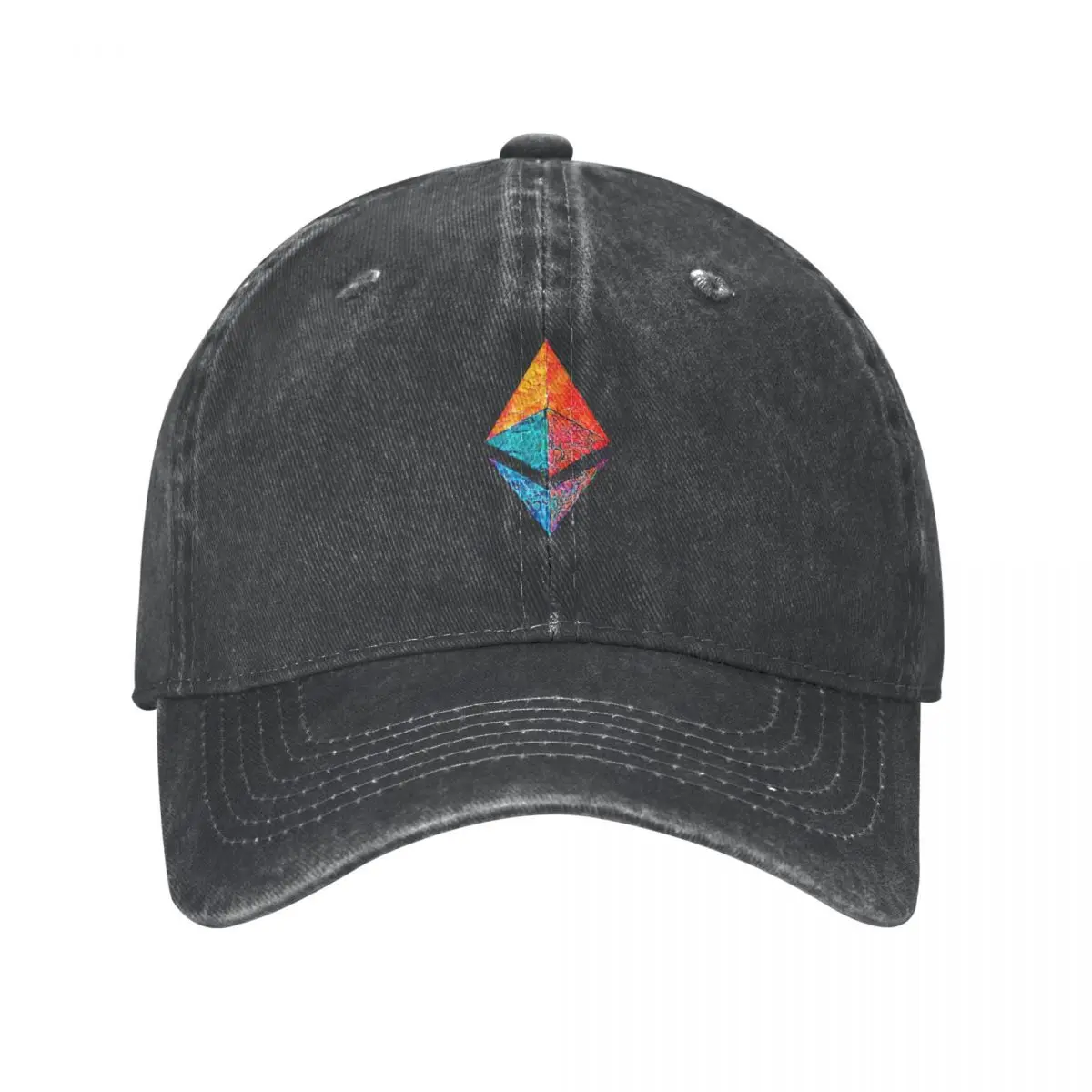 Caustic Acid ETH crypto, Etherium logo. Cowboy Hat Bobble Hat Luxury Man Hat Sun Cap Baseball Cap Men's Caps Women's