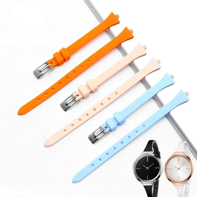 For CK K4u236/K4u231 Women\'s Waterproof Sweet-Proof Soft Comfortable Silicone Watch Strap Watchband Accessories 3 Mm Wrist Strap