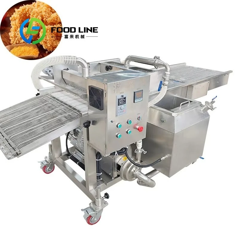 Customized Automatic Batter Coating Machine for Onion Rings Chicken Nuggets Shrimp Tempura Industrial Food Processing