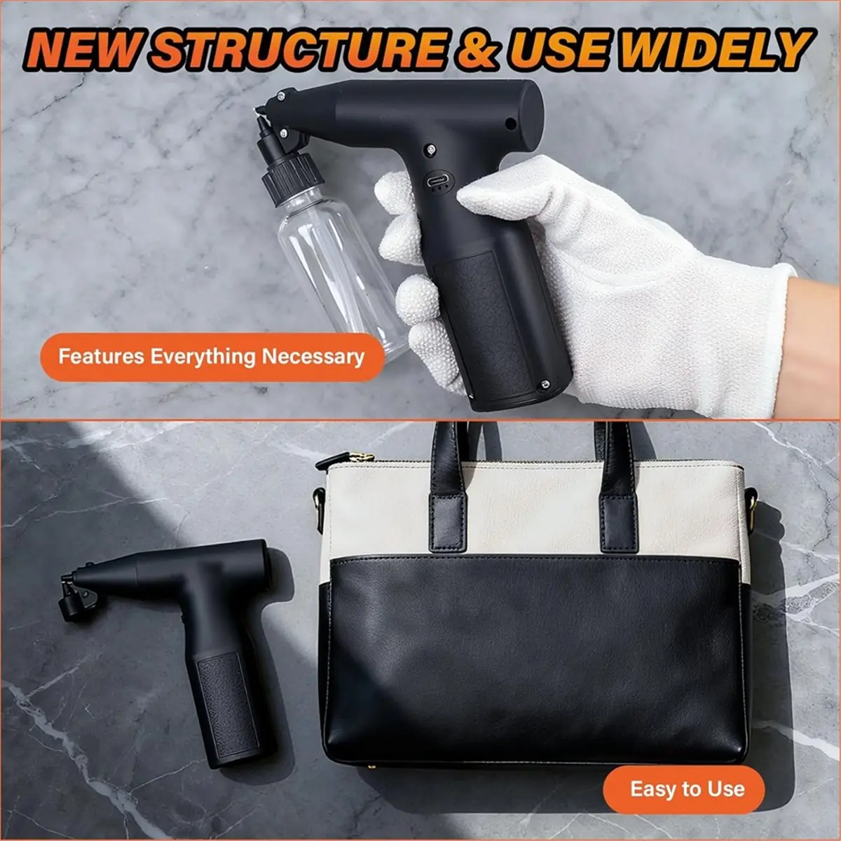 مجموعة بخاخة غير نظيفة، 3 تروس، بخاخة محمولة قابلة لإعادة الشحن، لمشاريع رسم الوشم بنفسك