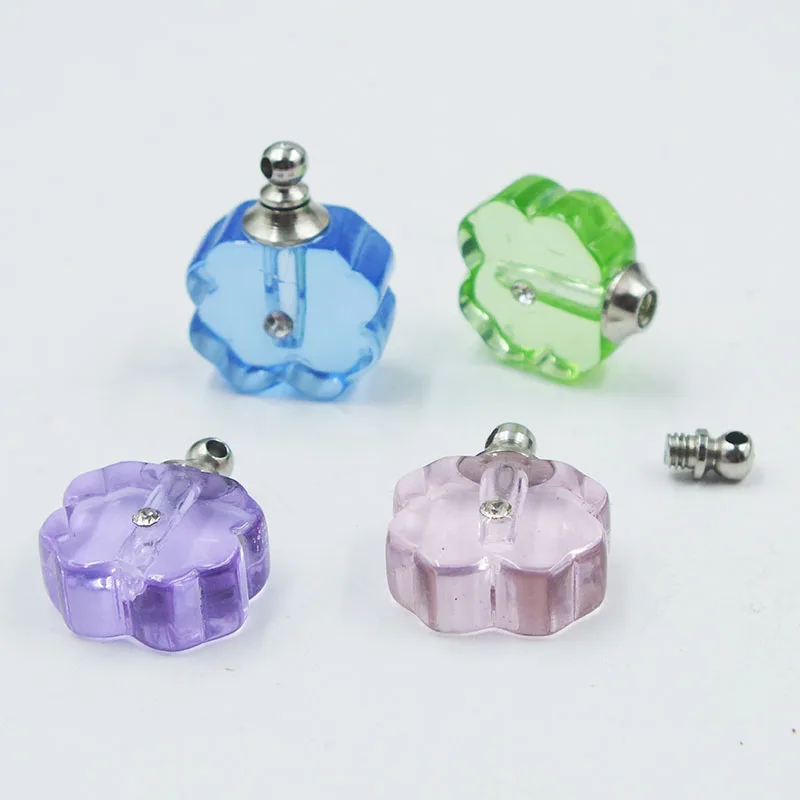 Hotsale 100pcs Exquisite vail pendant crystal perfume bottle pendant （Color occurs immediately）