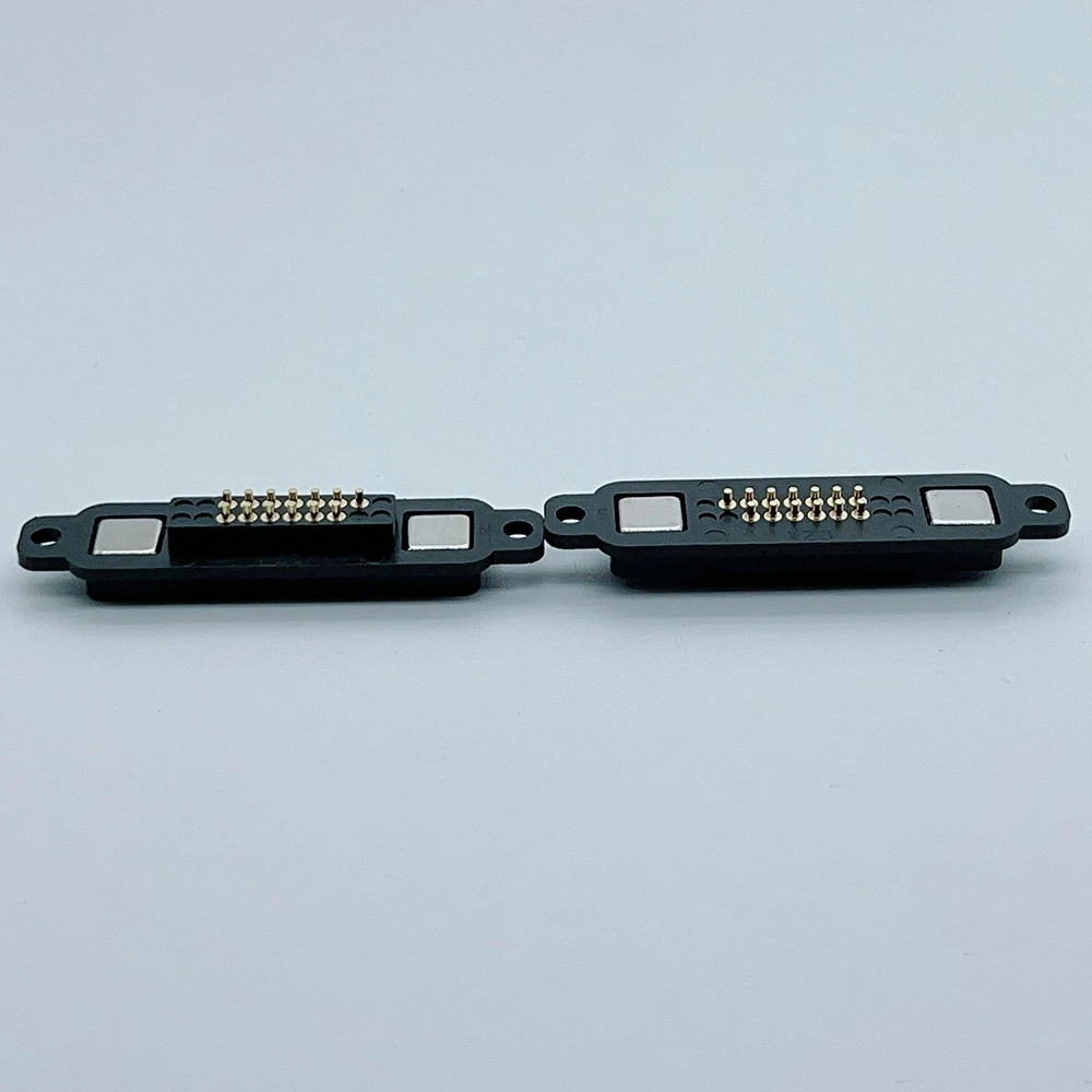1 Pair 13Pin 14 15 16 17 18 19 20 Pin Magnetic Pogo Pin Connector Male Female Power Socket With Fixing Screw Hole For Charging