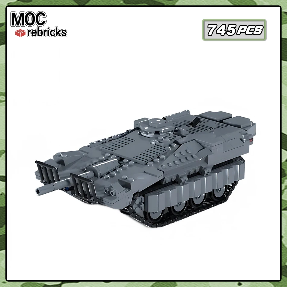 

Military Series Stridsvagn 103 Main Battle Tank Model High-tech Bricks Infantry Armored Vehicle MOC Building Blocks Display Toy