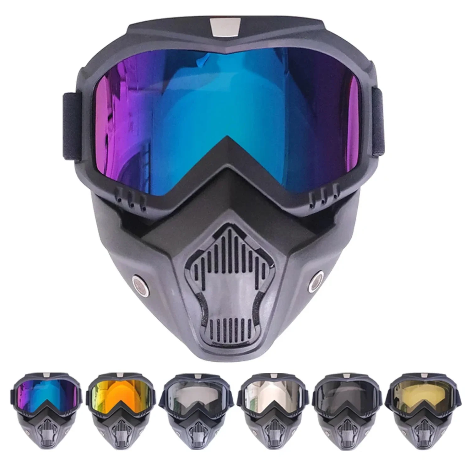 

Protective, Comfortable and Windproof Full Face Cycling Masks - Ideal for Skiing, Riding, and Motocross - Perfect Addition to Sk