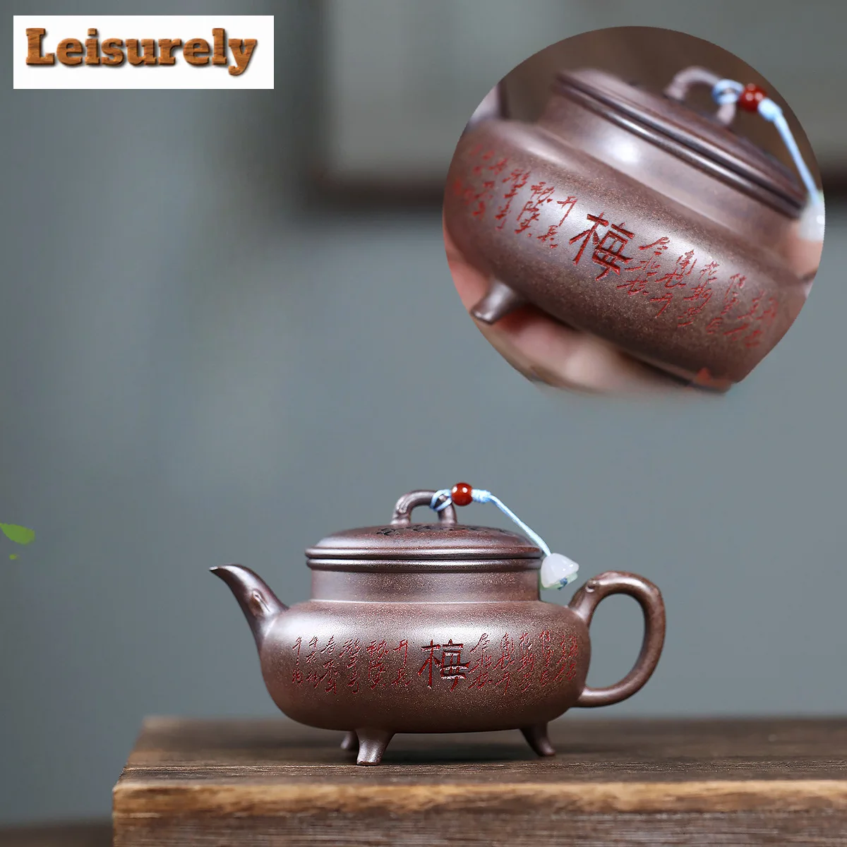 

160 мл чайники ручной работы Исин из фиолетовой глины, горшок для штатоди ручной работы, необработанная руда, фарфоровая грязевая чайник, чайник, чайный сервиз Zisha