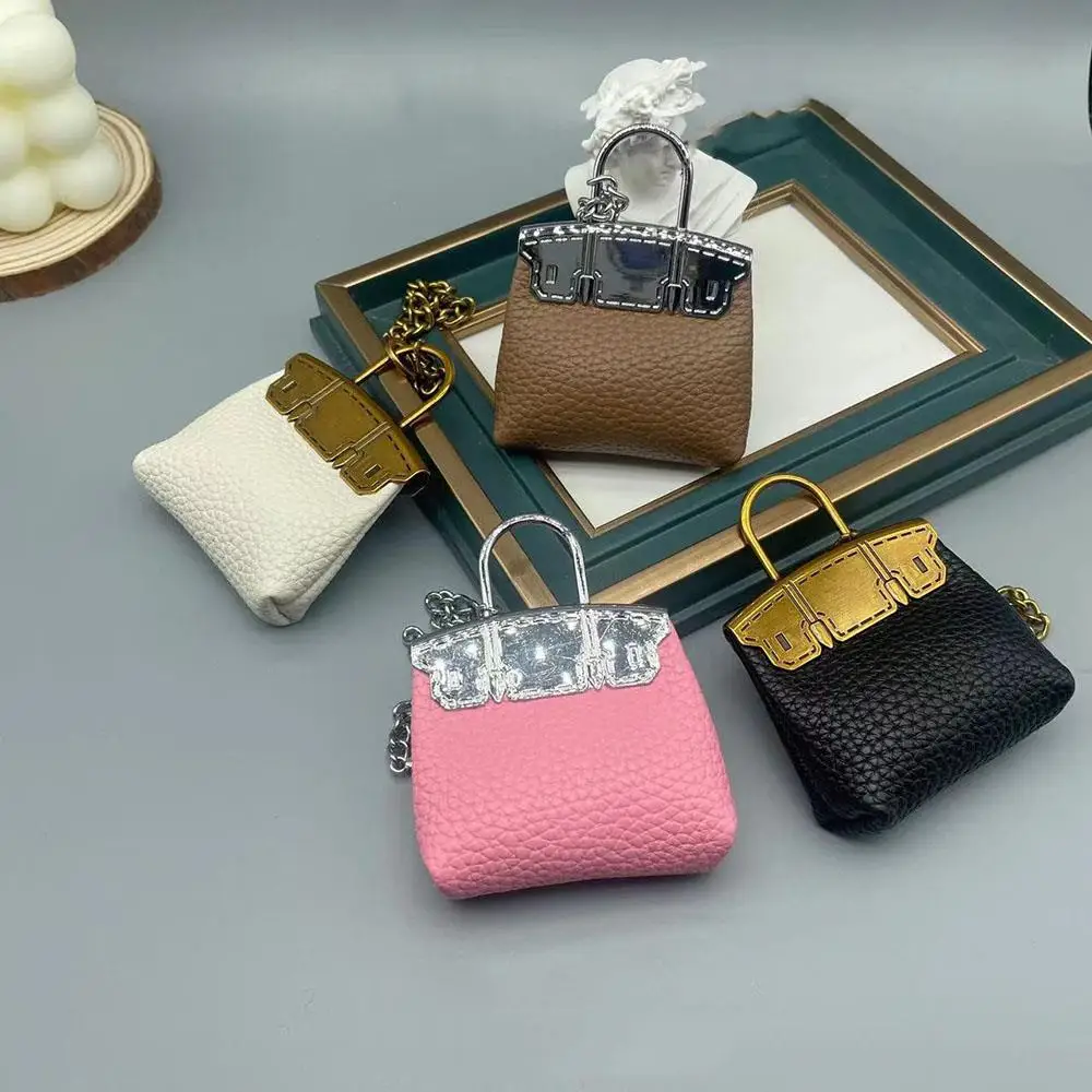 אופנה מיני חמוד תיק רכב תליון שרשרת מקלדת תבנית תנין עור מיניאטורי חמוד