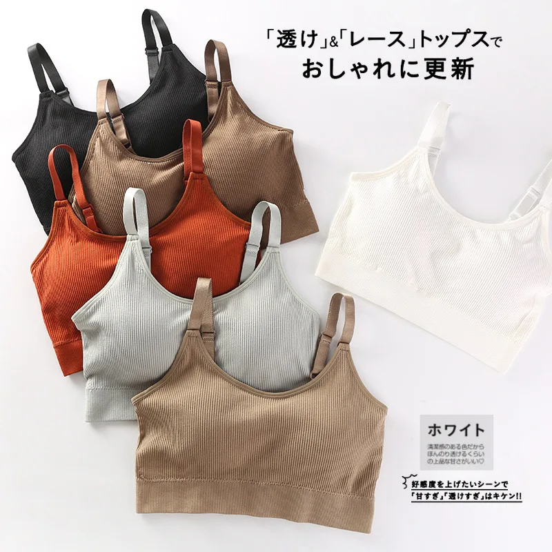 Sexy Seamless Brassiere Bras for Women Full Cup Breathable Bralette Wire Free Sleep Bra Tube Top for Sports High Quality image 6