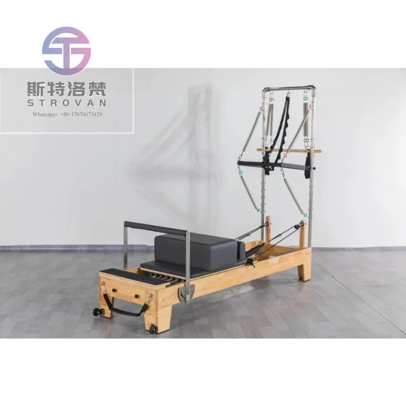 

Best Selling studio clinical Maple Pilates Oak Machine Wood reformer half tower pilates reformer trapeze