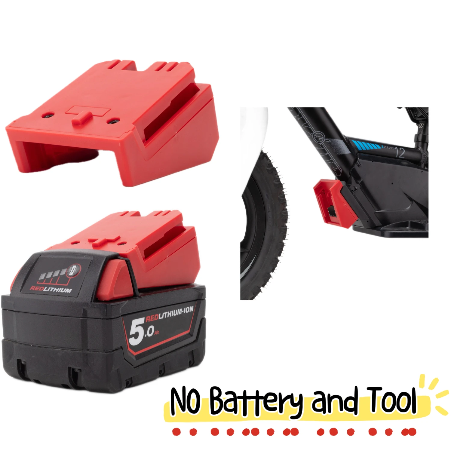 NEW For Milwaukee 18V Li-Ion Battery Convert To Stacyc Li-ion Battery Wireless Electric Bicycle Power Tool Converter Accessories