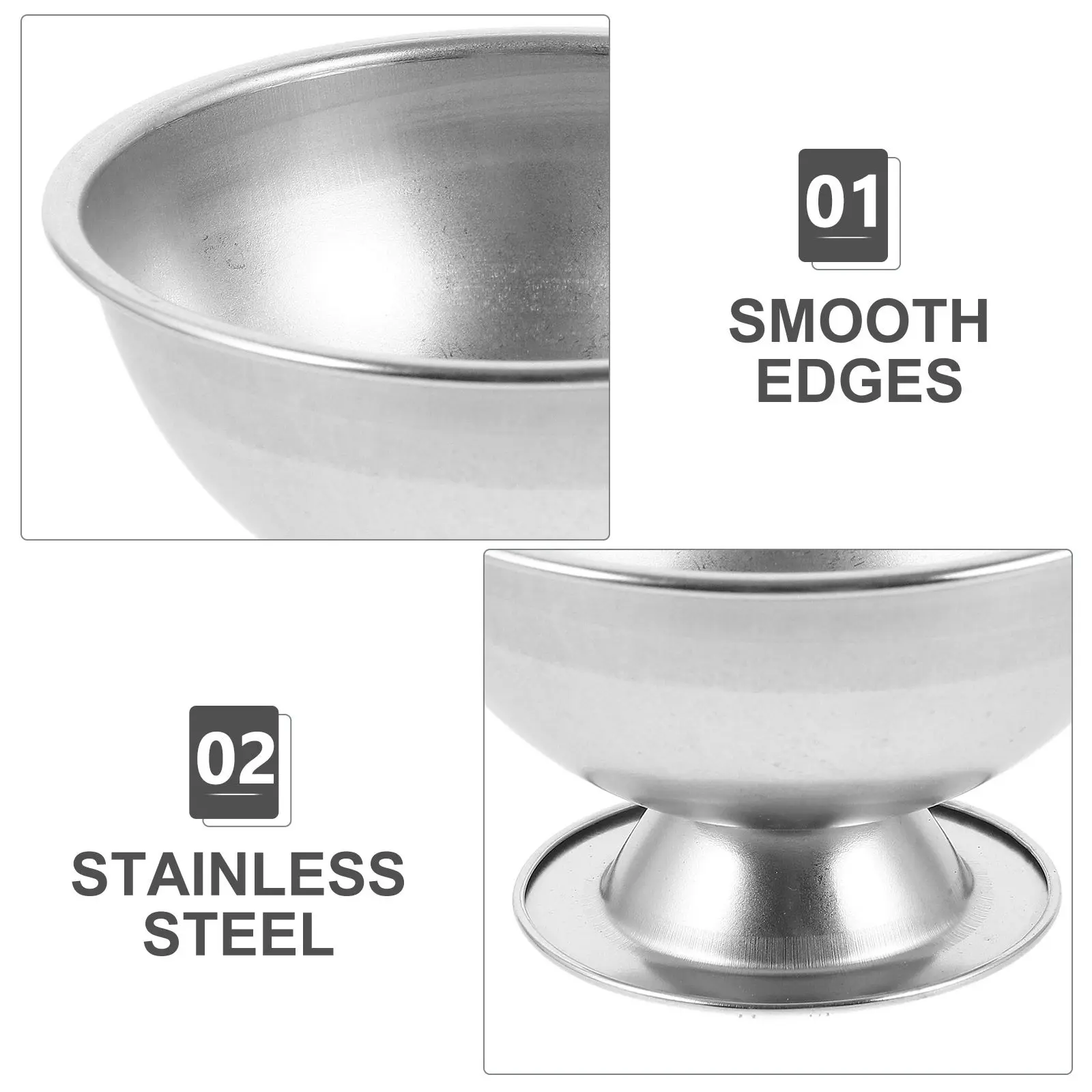 Stainless Steel Alumn Bowl Heavy Duty Melting Container for Borax Sand Alum Jewelry Making Torch Work High Temp Mixing Bowl view 3