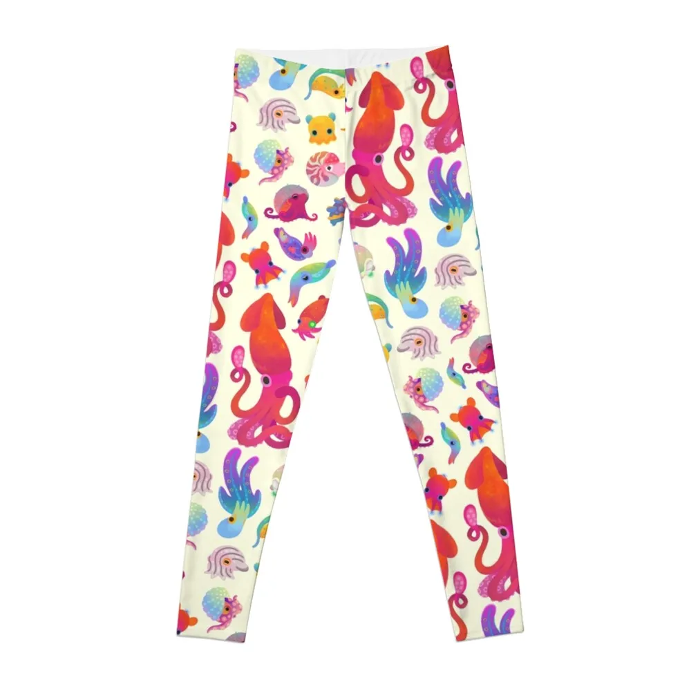 

Cephalopod - pastel Leggings flared for fitness Womens Leggings