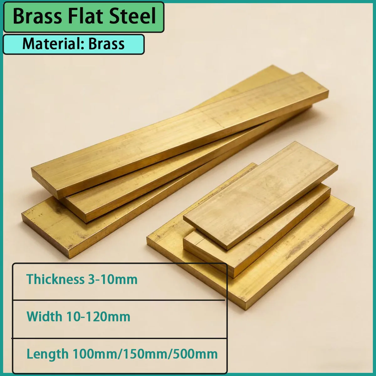 3-10mm thick brass flat steel is used for hardware accessories, electrical substrates, mechanical reinforcement, etc