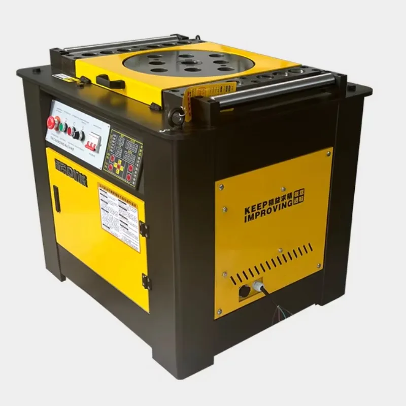 

Станок для гибки арматуры и стальных прутков (нержавеющая сталь, углеродистая сталь, алюминий) с ПЛК-управлением и повышенной прочностью GW40