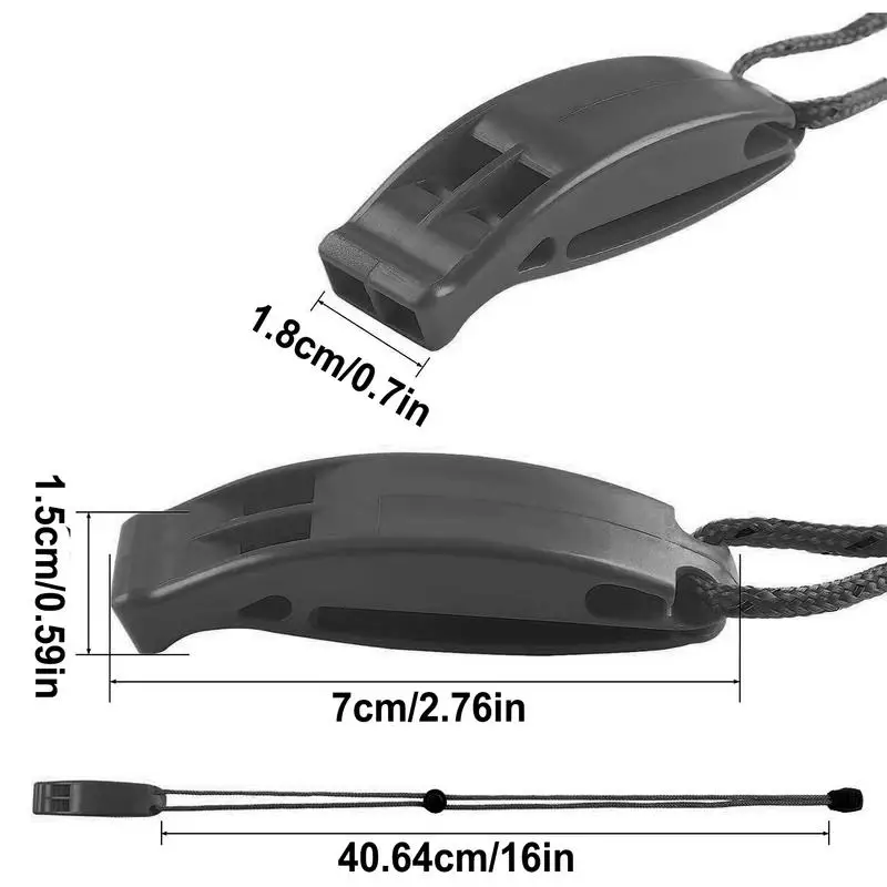 大音量ホイッスルボートホイッスルハイキングツール軽量調節可能なストラップ 120 Db 音量コーチングボートバックパッキング