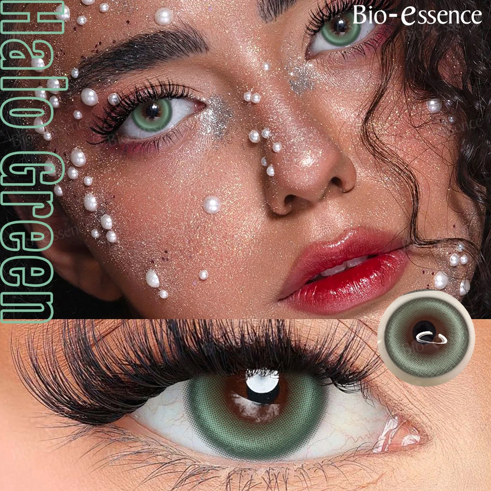 Bio-essence Contactlenzen 2 STKS Gekleurde Contactlenzen Cosplay Rode Lenzen 1 Jaar Mode Kleur Schoonheid Lenzen Feest Leuke Ooglens