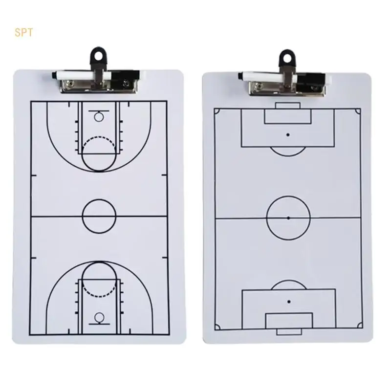 

Football Coaching Board Basketball Dry Erases Board for Coaches with Markers 714F