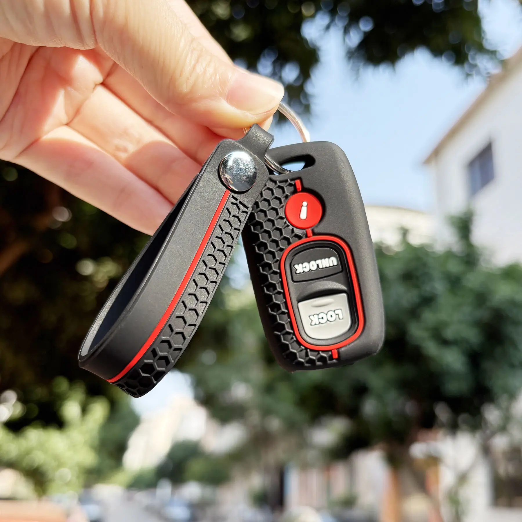 Soporte de protección llavero accesorios interiores para MAZDA 2 3 6 MPV Protege 2 + 1 3 botones estilo de coche funda de silicona Fob Key Case