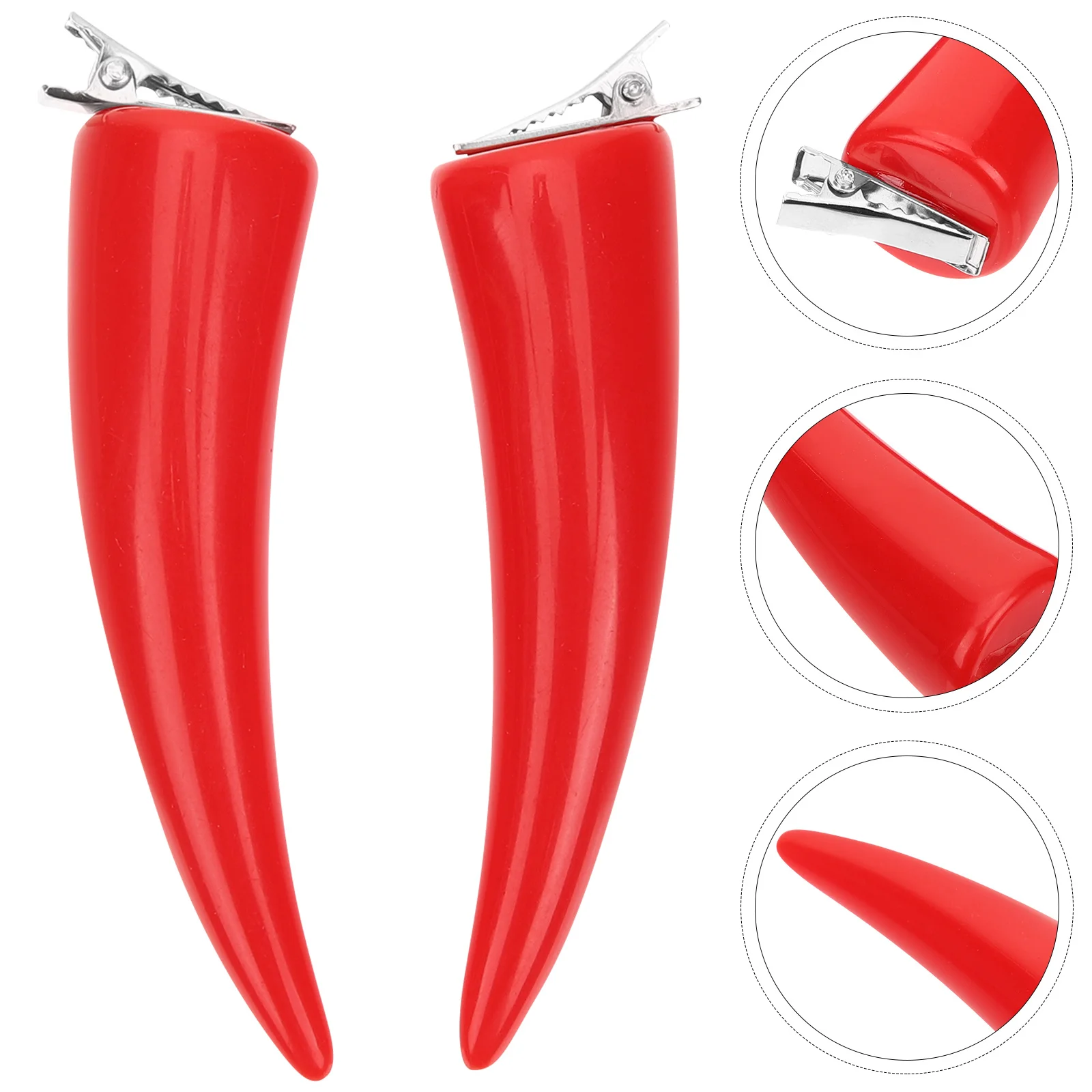 2Pcs Halloween Evil Ears Fake Ears Cosplay Props Party Favors Decorative Barrette for Women Masquerade Accessories