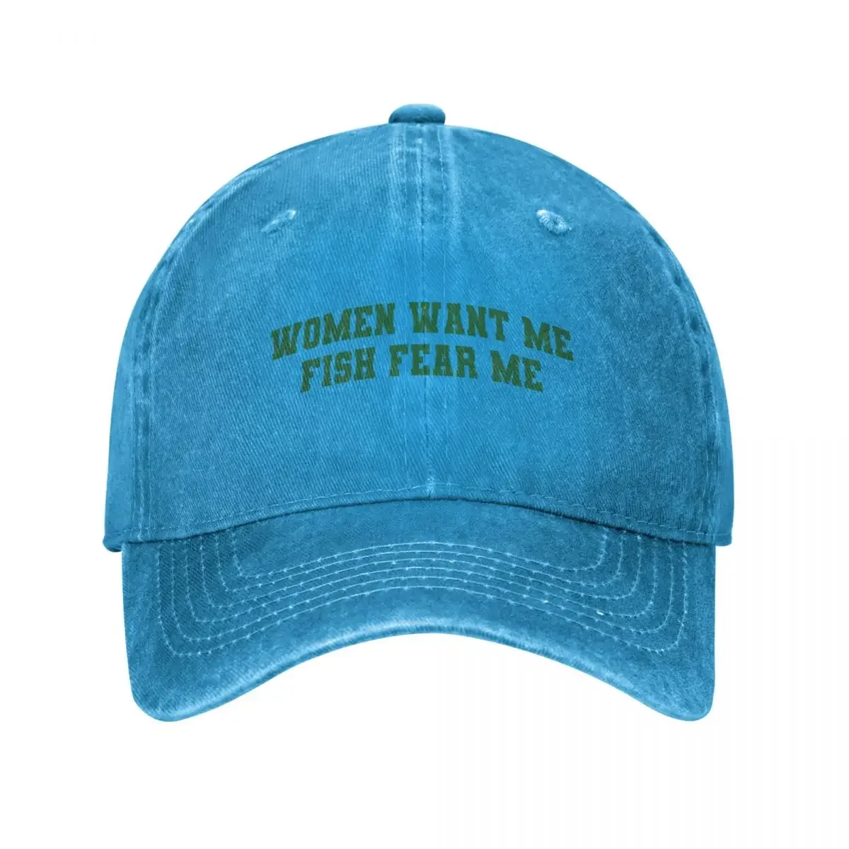 

Women Want Me Fish Fear Me Meme Baseball Cap Beach Bag Sunscreen Thermal Visor Funny hats Women Men's