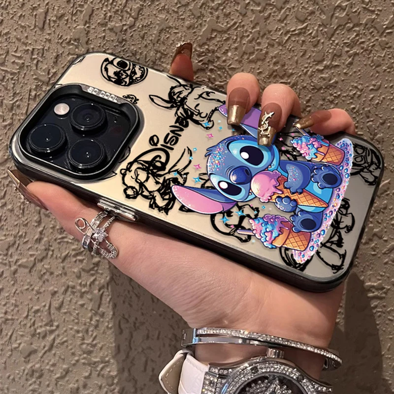 Disney stitch adorável fosco caso duro para samsung galaxy s24 s23 s22 s21 ultra plus fe a54 a34 a24 a14 a73 a53 a33 5g nota 20