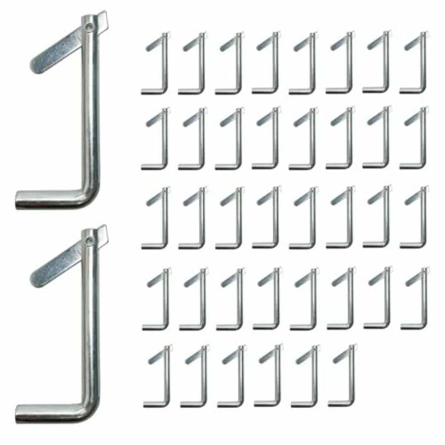 

40 Pack Scaffolding Toggle Pins Galvanized Steel Scaffold Locking Pins for All Purpose Use