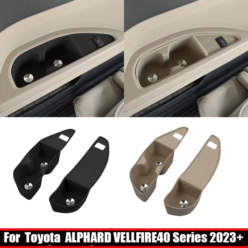 LRHD For Toyota Alphard Vellfire 40 Series 2023 2024 silicone The Third Row Car Auto Interior Rear Third Water Cup Holder Cover