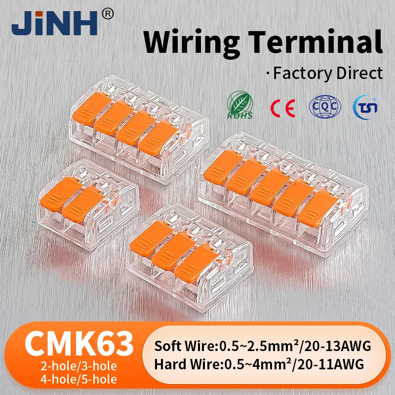 JINH 50 Pcs Quick Compact Lever Parallel Electrical Splitter Equipment ...