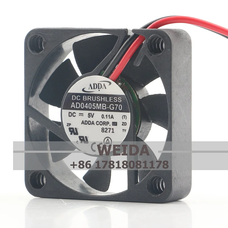 

Вентилятор ADDA AD0405MB-G70 4010 DC5V 0.11A для корпуса, оригинальный вентилятор для ЦП, вентилятор для отвода тепла, 40*40*10 мм