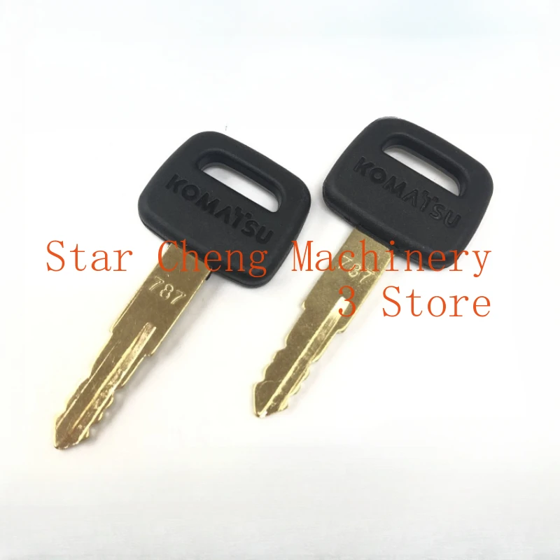 55pcs for Komatsu 787 Key Excavator PC56 60 110 200 210 220 300 360 Higher Quality Start Ignition Key Accessories New