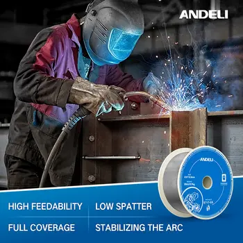 ANDELI 無氣焊絲藥芯焊絲 0.8/0.9mm 1卷 1公斤 E71T-GS MIG焊絲 MIG焊接配件 10 最佳銷售 熔焊絲 - №10