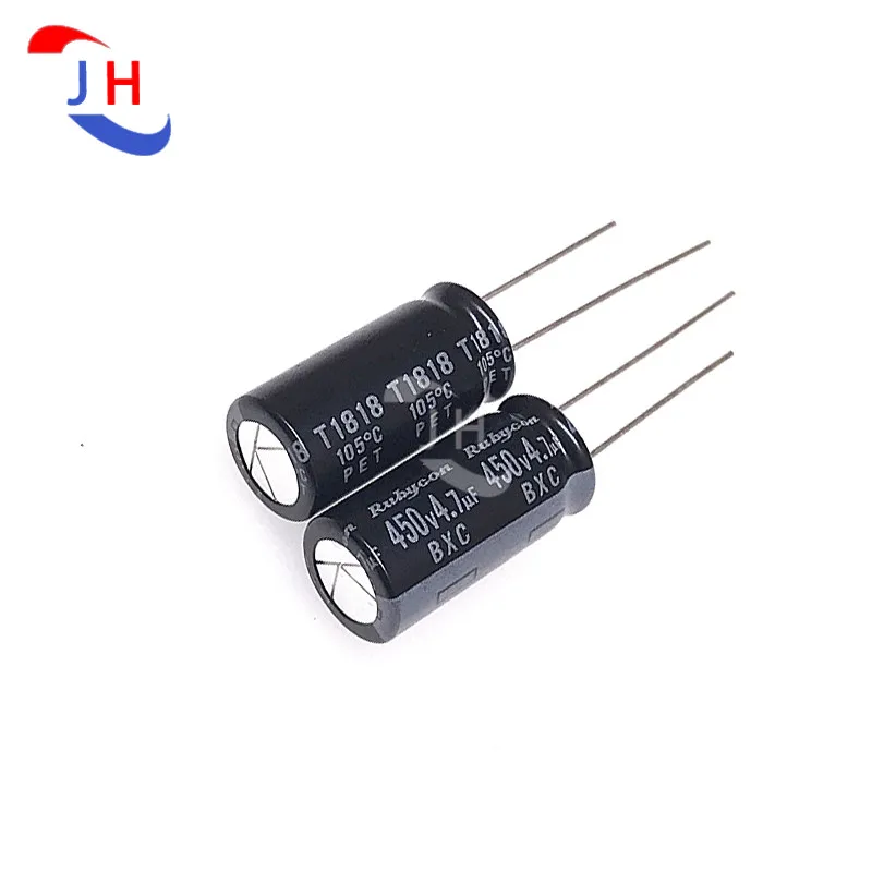 10PCS Electrolytic Capacitor 450v4.7uf 10*20 BXC High Frequency Long life 5mm Pin Distance 450V 4.7UF