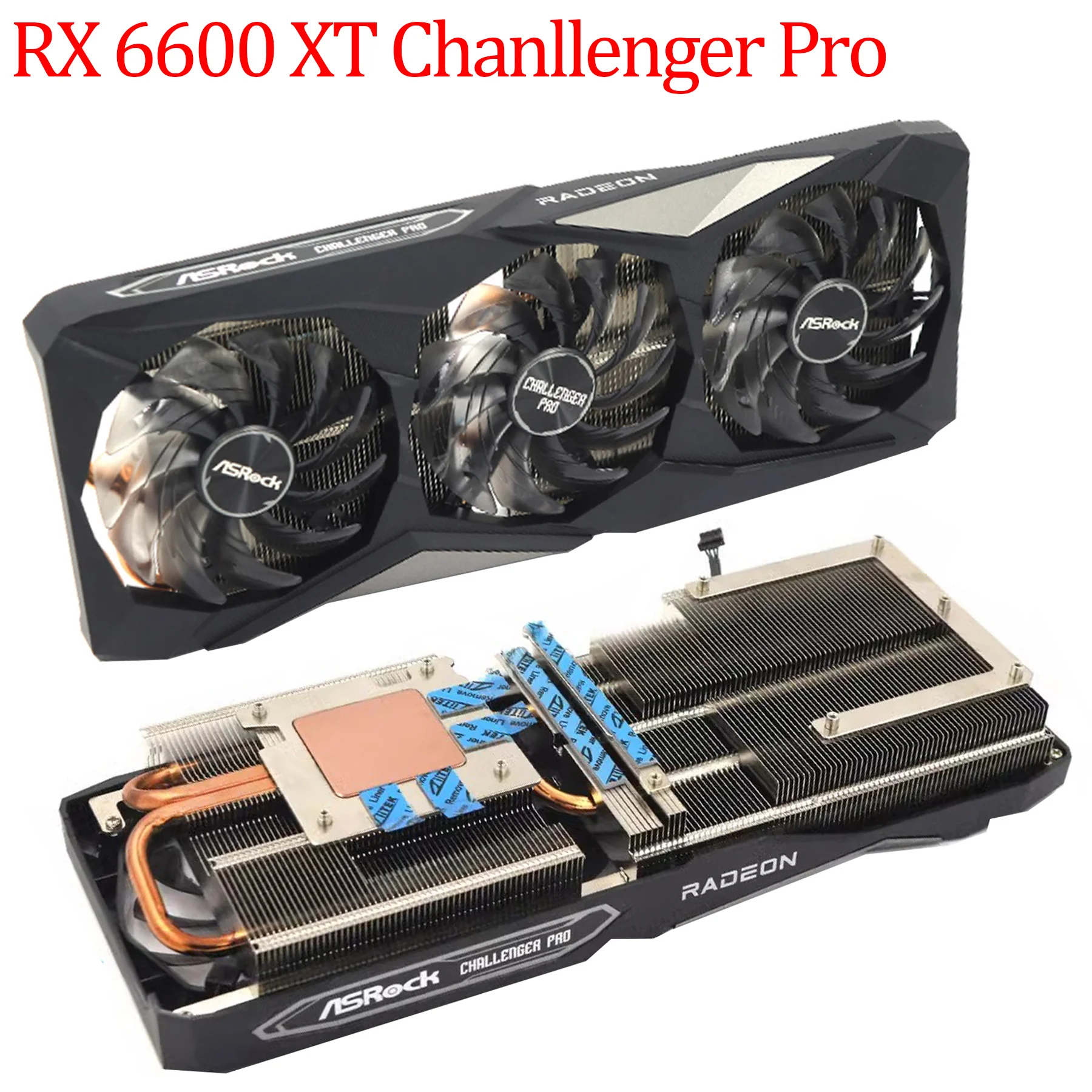 Aluminum GPU Heatsink for Asrock RX 6600 6700 6750 XT