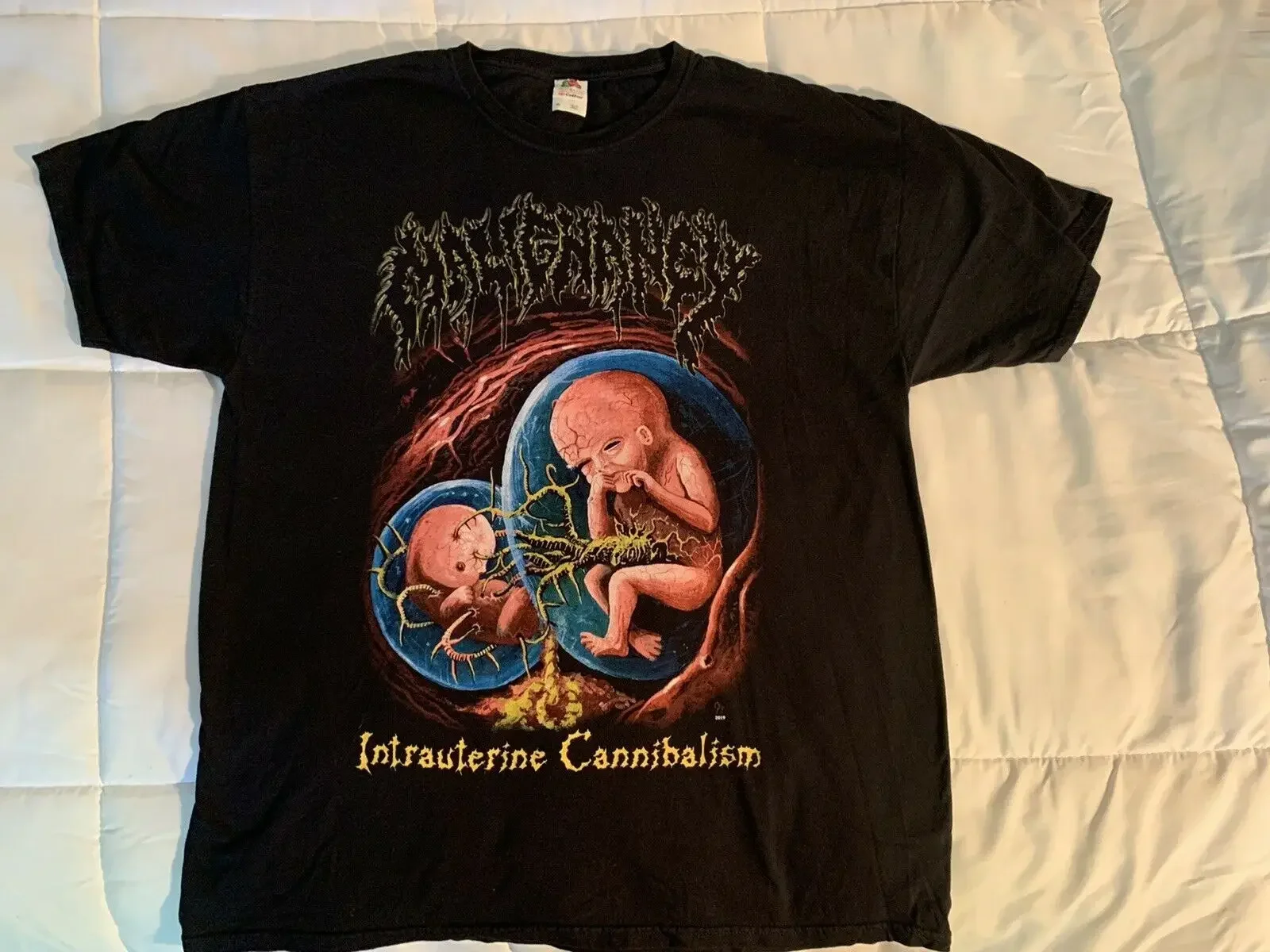 Malignancy Shirt- Real (Buy From Band) Xl - Suffocation, Cryptopsy, Dying Fetus