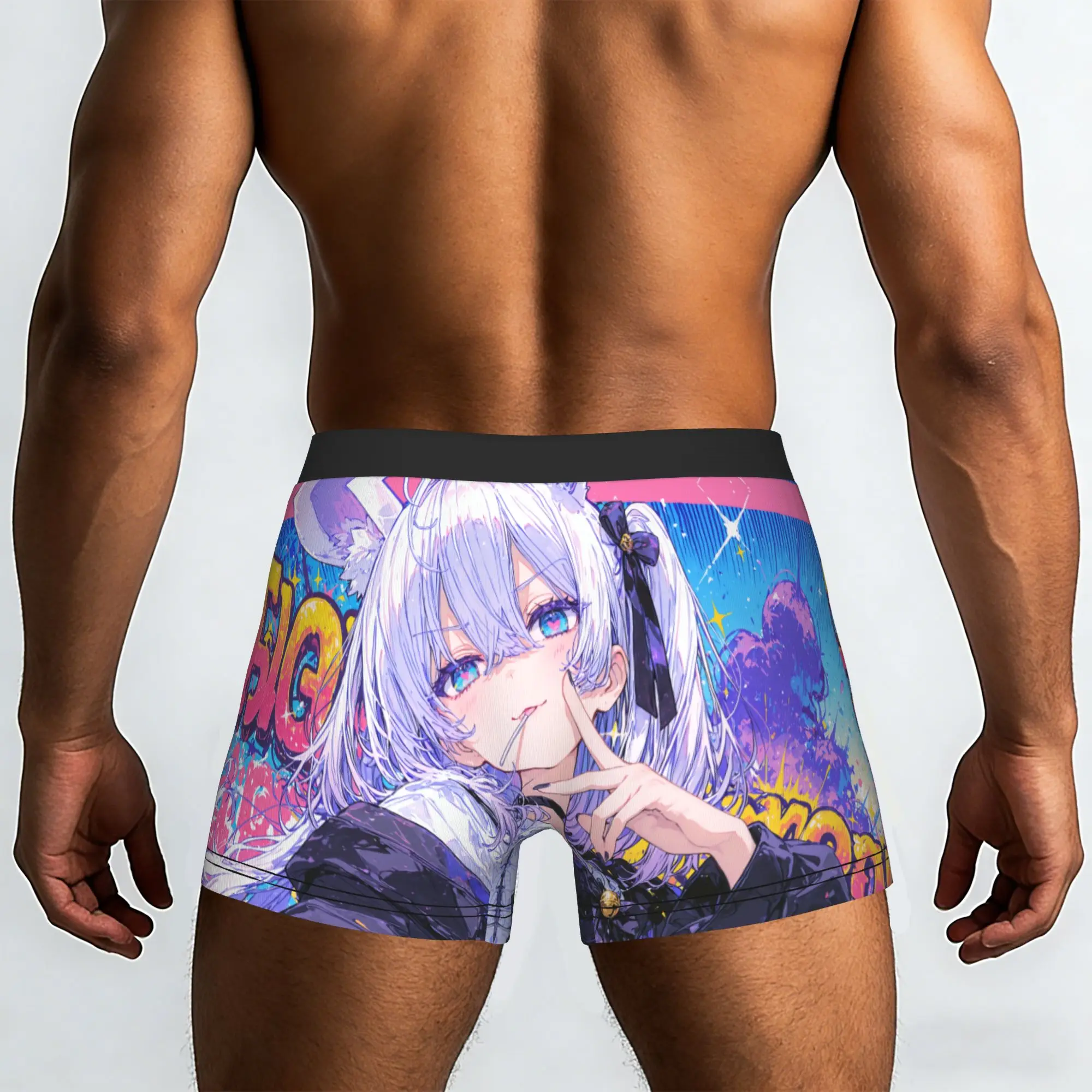 Popular Anime Bunny eared Girl boxers  adults 18 plus Underpants Homme Panties Men's Underwear Comfortable Shorts Boxer Briefs