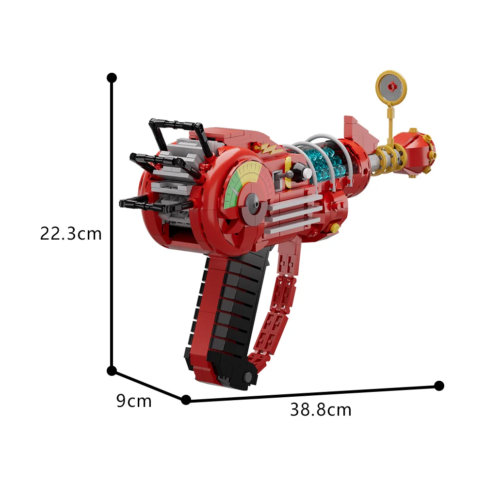 MOC Call of Duty Ray Gun Bouwstenen Model Schietspel Rode Laserpistool Wapen Bakstenen DIY Montage Speelgoed Kinderen Verjaardagscadeautjes