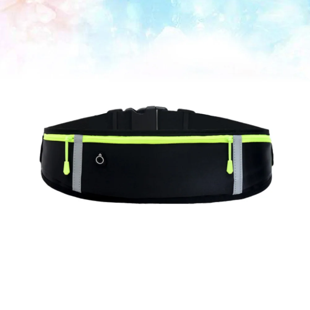 

Running Waist Pack Black Ultra-Thin Waterproof Pouch Adjustable Reflective Belt For Outdoor Waist Bag Sports