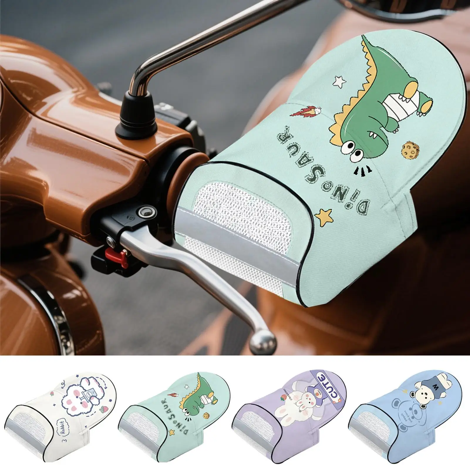 

Electric Car Windproof Cover Hand Guard Motorcycle Handlebar Gloves Car Handlebar Cover For Riding Motorbike Atv Scooters