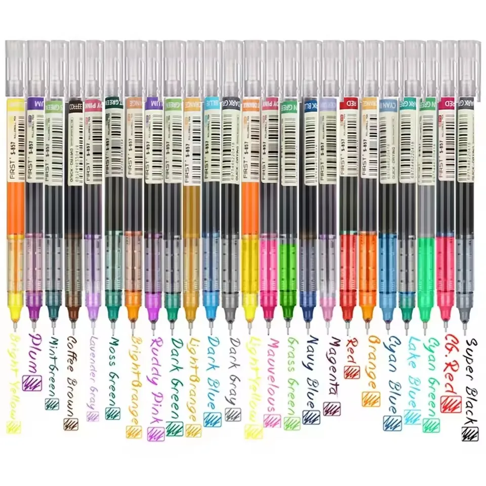 Quick-drying Straight Liquid Full Needle Pen, Simple Large Capacity Neutral Pen, Suitable for Drawing,Note-taking