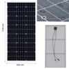 Solar panel 軽量ソーラーパネルモジュール,ポータブルパネル,アルミニウムフレーム,12v,24v,36vバッテリー,車,家庭,農場,ボート,rv,キャンプ,ヨット,100w,120w 150w 4