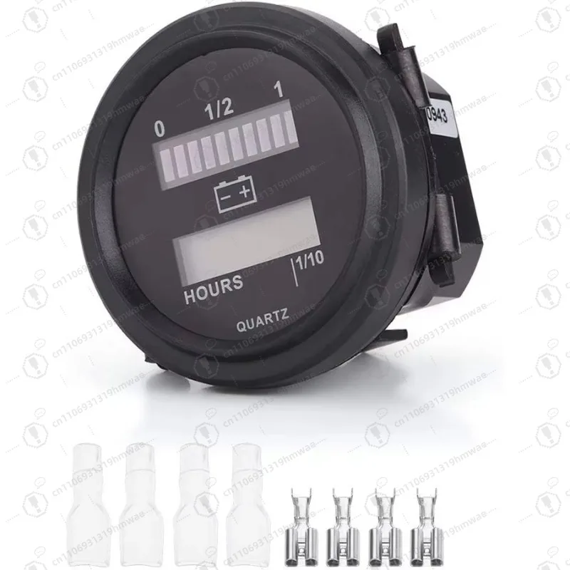 عربة جولف نادي السيارات رافعة شوكية غسالة الطابق صمام ثنائي باعث للضوء مؤشر البطارية الرقمي مع عداد ساعة #3